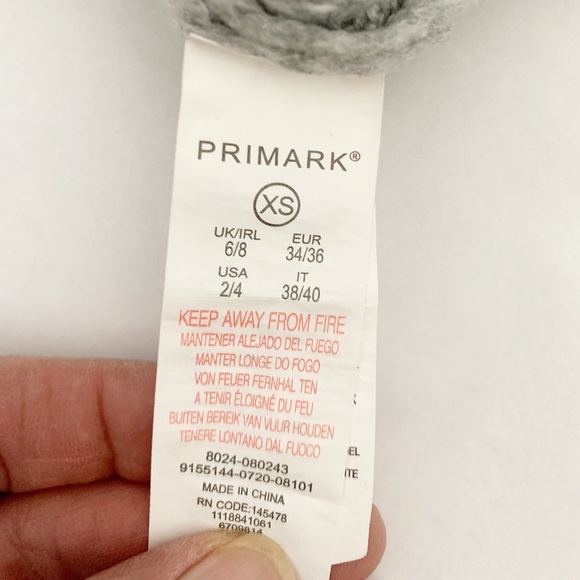 Primark Grey Crew Knitted Sweater - XS - Picture 4 of 5